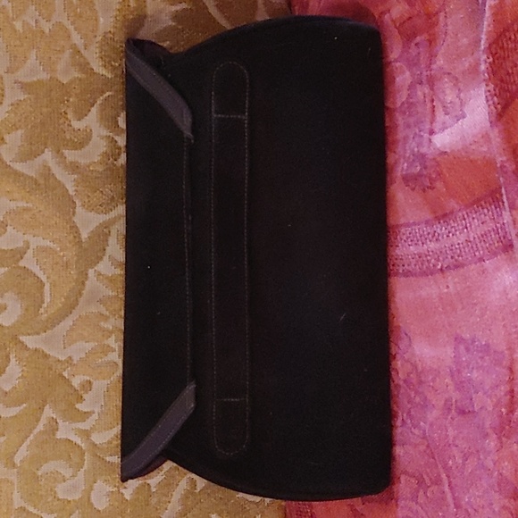 Vintage Paragon envelope clutch Brown faux suede - Picture 2 of 11